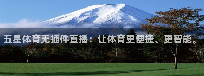 五星体育无插件直播：让体育更便捷、更智能。