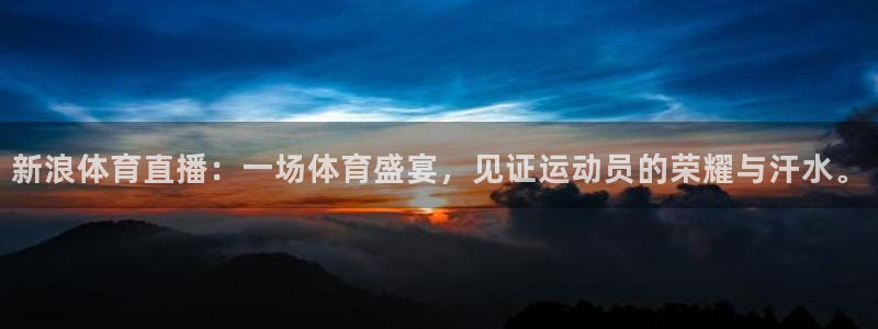 新浪体育直播：一场体育盛宴，见证运动员的荣耀与汗水。